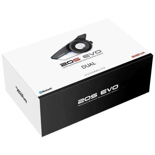 BLUETOOTH HANDSFREE HEADSET 20S EVO (DOSAH 2 KM), SENA (SADA 2 JEDNOTIEK)