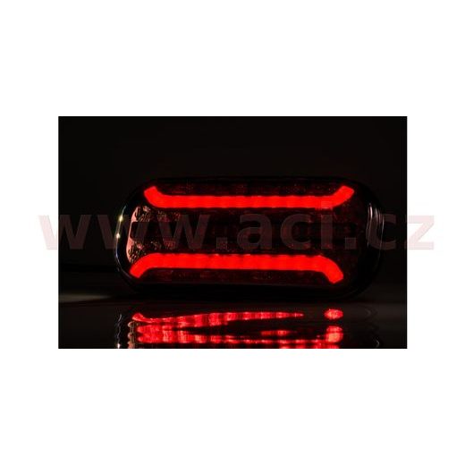 ZADNÍ SVĚTLO LED 214,3X94,3 MM, S DYNAMICKÝM SMĚR. SVĚTLEM, KABEL 1 M, L=P