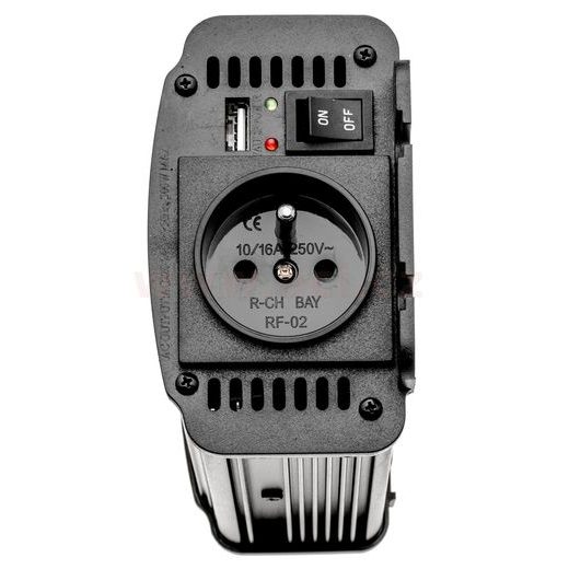 MĚNIČ NAPĚTÍ 12 V/230 V-300 W + USB PORT, MODIFIKOVANÁ SINUSOVKA