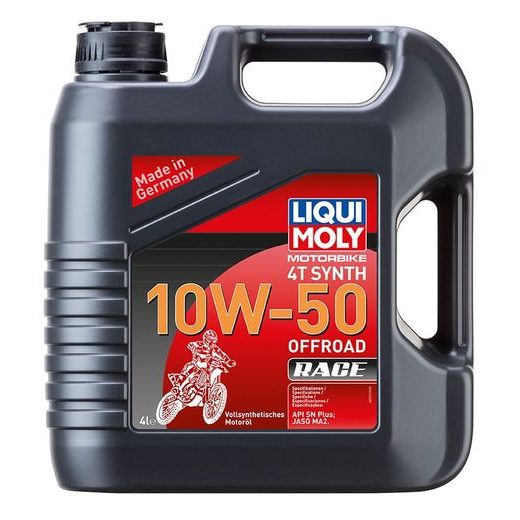 LIQUI MOLY MOTORBIKE 4T SYNTH 10W50 OFFROAD RACE, PLNĚ SYNTETICKÝ MOTOROVÝ OLEJ 4 L