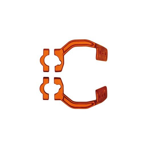 KOVOVÝ MONTÁŽNE KIT NA RIADIDLÁ KRYTOV PÁČOK FLX / VERTIGO / DUAL EVO, RTECH (ORANŽOVÝ, PÁR)