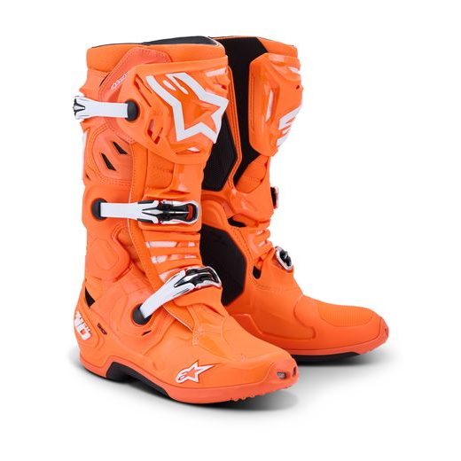 TOPÁNKY TECH 10 SUPERVENTED, ALPINESTARS (ORANŽOVÁ FLUO/ČERNÁ/BÍLÁ) 2026