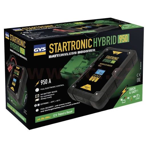 KONDENZÁTOROVÝ STARTOVACÍ ZDROJ 12 V, GYS STARTRONIC HYBRID 950