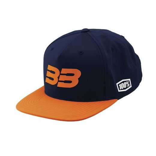ŠILTOVKA 100% - BB33 SNAPBACK MODRÁ/ORANŽOVÁ (VEĽ. UNI)