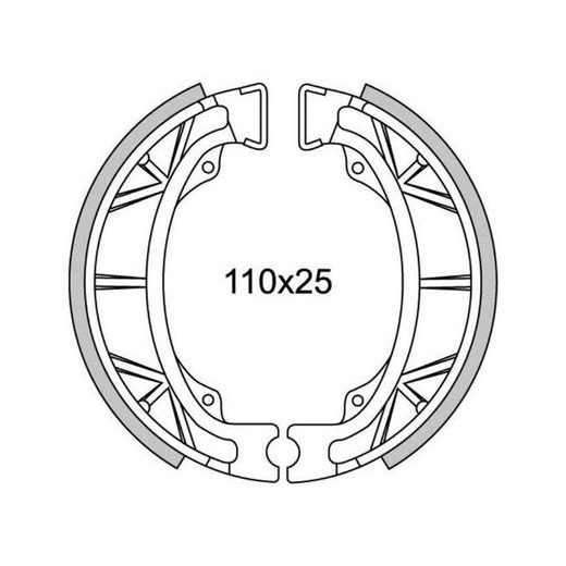 BRZDOVÉ OBLOŽENIE (ŠTANDARDNÉ MATERIÁL) NEWFREN (2 KS V BALENIE)