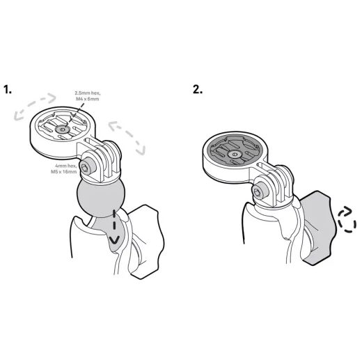 BEELINE MOTO II 1" BALL MOUNT ADAPTER DRŽIAK PRE NAVIGÁCIU MOTO II.