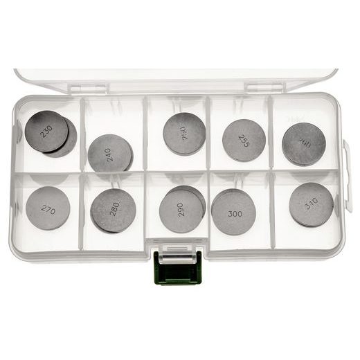 SADA VENTILOVÝCH PODLOŽIEK HONDA/YAMAHA (PRIEMER 25 MM, 20 KS), TOURMAX