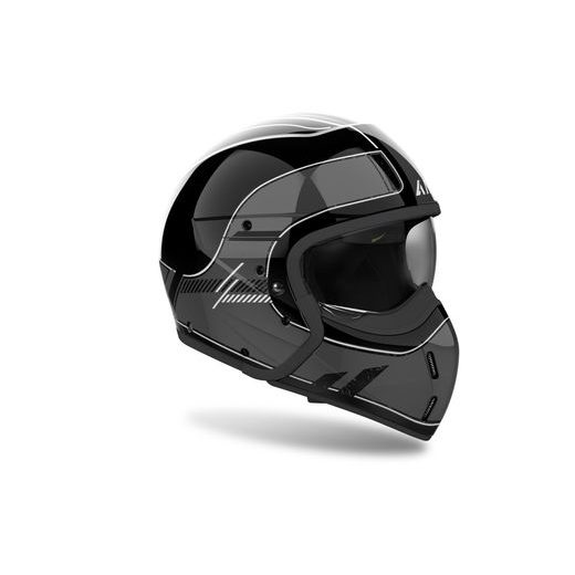 PRILBA J110 RASTER, AIROH (TMAVO ŠEDÁ LESKLÁ) 2026