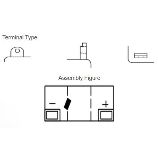 MOTOBATÉRIE 6V, 6N6-3B, 6,3AH, KONVENČNÉ 99X57X111, YUASA ORIGINÁL (SUCHÁ-NENAPLNĚNÁ, BEZ ELEKTROLYTU)