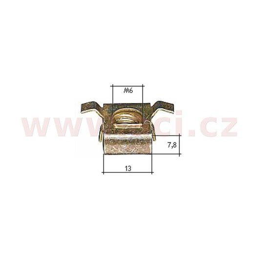 KOVOVÁ PŘÍCHYTKA S VNITŘNÍM ZÁVITEM (SADA 10 KS)