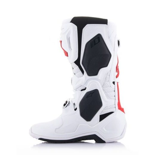 TOPÁNKY TECH 10 SUPERVENTED, ALPINESTARS, PERFOROVANÉ (BÍLÁ/ČERVENÁ/ČERNÁ) 2026