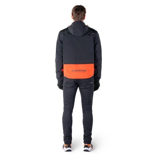 BUNDA MOOTANT WATERPROOF PARKA, ALPINESTARS (ČERNÁ/ORANŽOVÁ FLUO) 2026