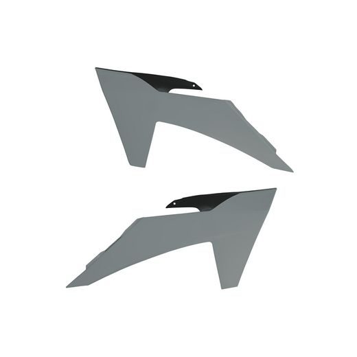 SPOJLERY CHLADIČA KTM, RTECH (ŠEDO-ČERNÉ, PÁR)