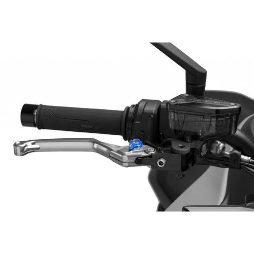 PÁČKA BRZDY BEZ ADAPTÉRA PUIG 4.0 4120PA DLHÉ STRIEBORNÁ/MODRÁ