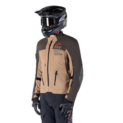 BUNDA AMT-8 STRETCH DRYSTAR XF, ALPINESTARS (TMAVO HNĚDÁ/TMAVÁ KHAKI) 2026