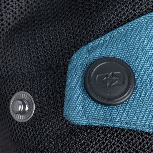 BUNDA DAKAR D2D AIR, OXFORD (STŘÍBRNÁ/MODRÁ/FLUO)