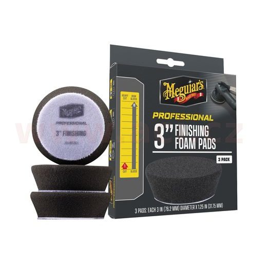 MEGUIAR'S PROFESSIONAL FINISHING FOAM PAD 3" PĚNOVÉ FINIŠOVACÍ KOTÚČE, 3KS 3" / 75 MM