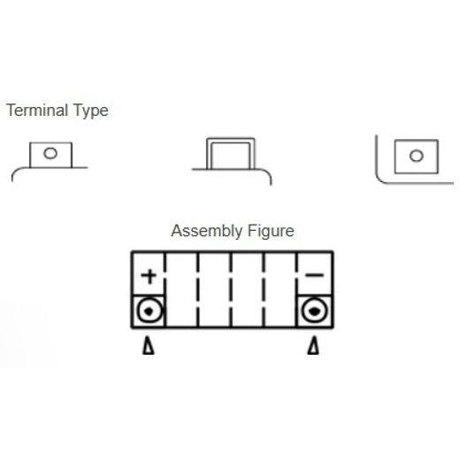MOTOBATÉRIE 12V, YTZ12S, 11,6AH, 210A, BEZÚDRŽBOVÁ SUPER MF AGM 150X87X110, YUASA ORIGINÁL (AKTIVOVANÁ VE VÝROBE)
