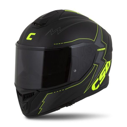 PRILBA INTEGRAL GT 2.1 FLASH, CASSIDA (ČIERNA MATNÁ/ŽLUTÁ FLUO/TMAVĚ ŠEDÁ) PLEXI S PRÍPRAVOU PRE PINLOCK 2025