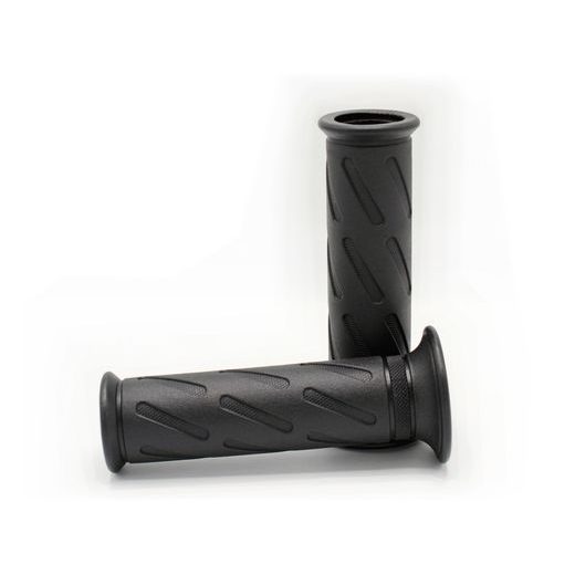 GRIPY OEM SUZUKI ŠTÝL (ROAD) DĹŽKA 124/118 MM, DOMINO (ČIERNE)