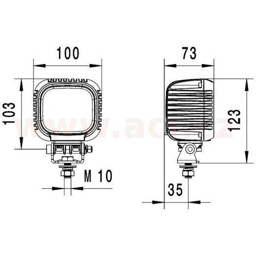 PRACOVNÍ SVĚTLOMET LED 12/24/48 V, 3000 LM, HELLA VALUEFIT S3000