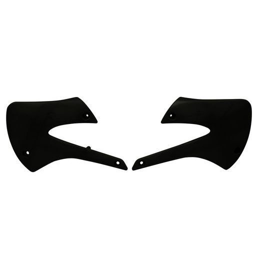 SPOJLERY CHLADIČA KAWASAKI, RTECH (ČIERNE, PÁR)