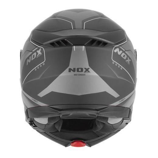 PRILBA N967 CONQUER, NOX (ČIERNA MATNÁ, STRIEBORNÁ) 2026