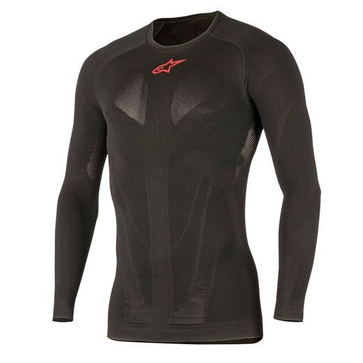 TERMOPRÁDLO S DLHÝM RUKÁVOM TECH, ALPINESTARS (ČERNÁ/ČERVENÁ)