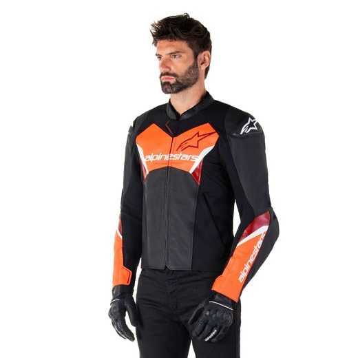 BUNDA FASTER 3, ALPINESTARS (ČERNÁ/ČERVENÁ FLUO) 2026