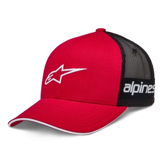 ŠILTOVKA BACK STRAIGHT HAT, ALPINESTARS (ČERVENÁ/ČERNÁ)