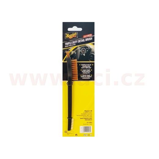 MEGUIAR'S DETAILINGOVÝ KEFA SA TROMI DRUHY ŠTETÍN TRIPLE DUTY DETAIL BRUSH