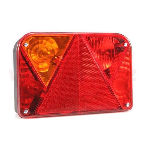 ZADNÍ SVĚTLO 200X135 MM 5 PIN KONEKTOR, BAJONET, SE ŽÁROVKAMI, DOBPLAST DPT35 ORIGINÁL, L