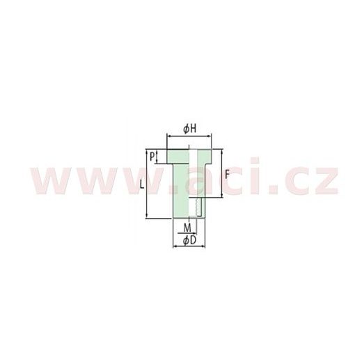 GUMOVÁ MATICA SA ZÁVITOM M5 X 0,8 MM (SADA 5 KS), TOURMAX
