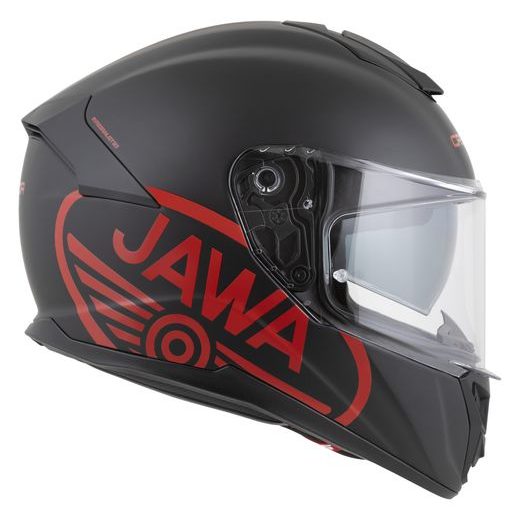 PRILBA INTEGRAL GT 2.1 JAWA SOLID, CASSIDA (ČIERNA MAT/ČERVENÁ LESK)