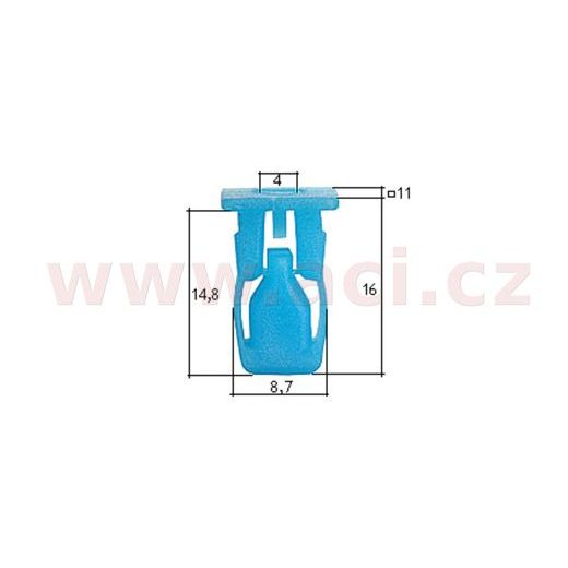 PLASTOVÁ PŘÍCHYTKA S VNITŘNÍM ZÁVITEM (SADA 10 KS)