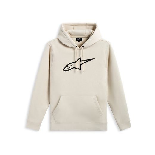 MIKINA AGELESS HOODIE 3, ALPINESTARS (BIELA OFF WHITE/ČERNÁ)