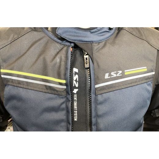 LS2 SHADOW MAN JACKET BLUE BLACK H-V YELLOW