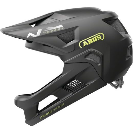 CYKLO PŘILBA YOUDROP FF VELVET BLACK, ABUS DĚTSKÁ (ČERNÁ)