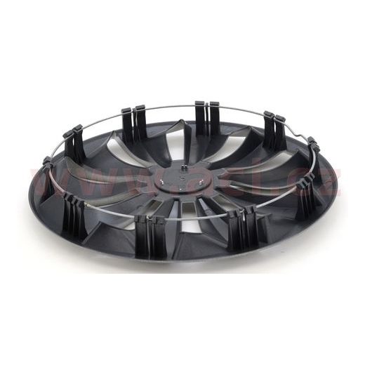 KRYTY KOL 15" STŘÍBRNO-ČERNÁ (SADA 4 KS)