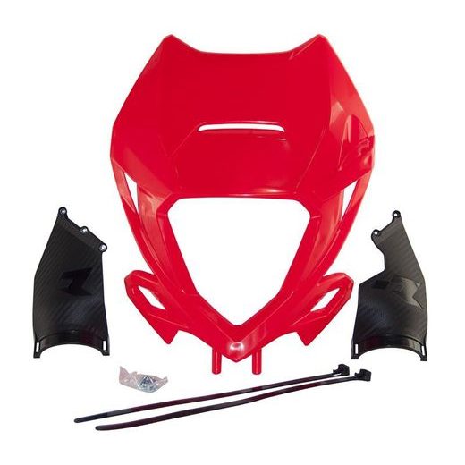 PREDNÉ MASKA ENDURO BETA VRÁTANE KRYTOV HORNÉHO ULOŽENIE VIDLÍC, RTECH (ČERVENÁ, ČIERNA)