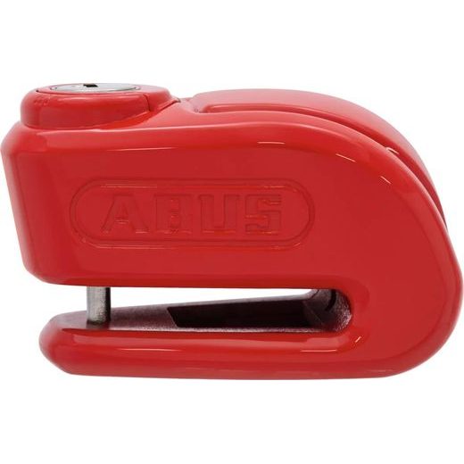 ZÁMOK NA KOTÚČOVOU BRZDU S ALARMOM TRIGGER ALPHA (PRIEMER ČAPU 10 MM, ČERVENÝ), ABUS