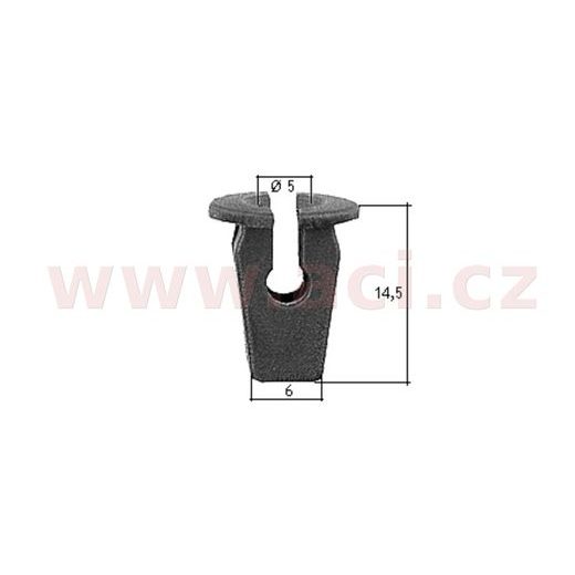 PLASTOVÁ PŘÍCHYTKA S VNITŘNÍM ZÁVITEM (SADA 10 KS)