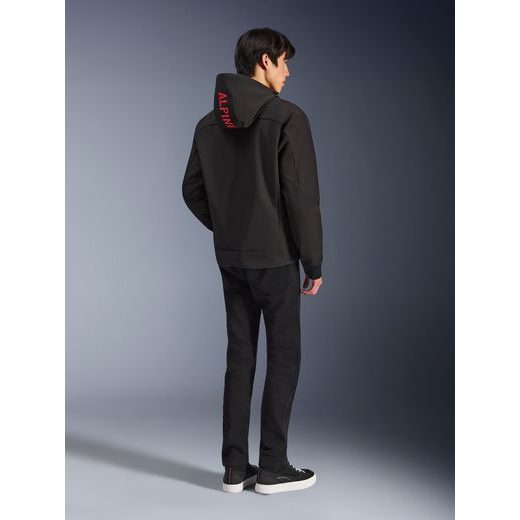 BUNDA RADIUM TECH HOODIE, ALPINESTARS (ČERNÁ/ČERVENÁ) 2026