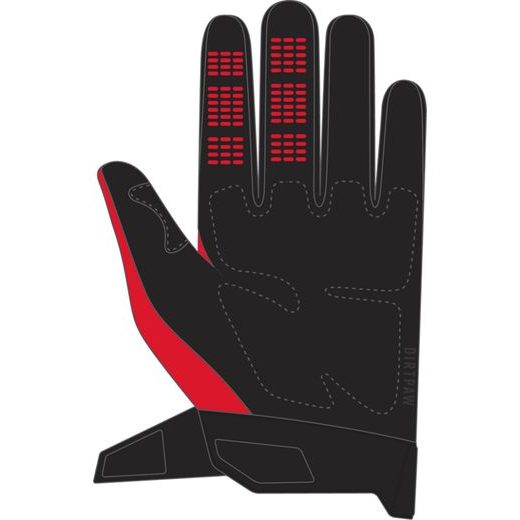 FOX DIRTPAW GLOVE - FLUO RED MX24