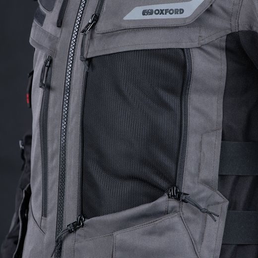 BUNDA ROCKLAND DRY2DRY™, OXFORD ADVANCED (ŠEDÁ/ČERNÁ/ČERVENÁ)