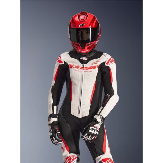 JEDNODIELNA KOMBINÉZA STELLA GP-R7, ALPINESTARS, DÁMSKE (BÍLÁ/ČERVENÁ FLUO/ČERNÁ) 2026