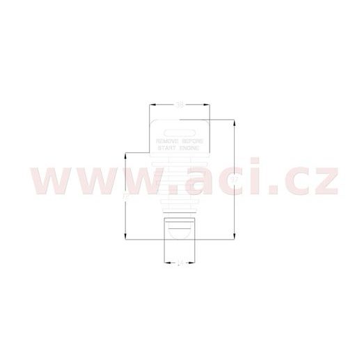 ATHENA ŠPUNT VÝFUKU MALÝ PRE 2T MOTOCYKLY/ATV