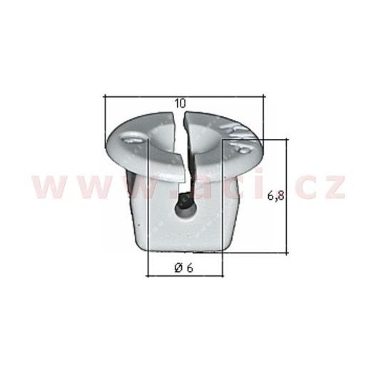 PLASTOVÁ PŘÍCHYTKA S VNITŘNÍM ZÁVITEM (SADA 10 KS)