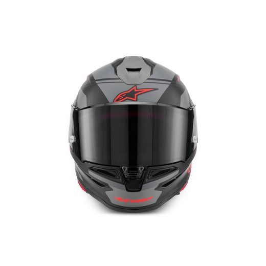 PRILBA S-R7 A-CORE, ALPINESTARS (ČERNÁ/ŠEDÁ/ČERVENÁ MATNÁ) 2026