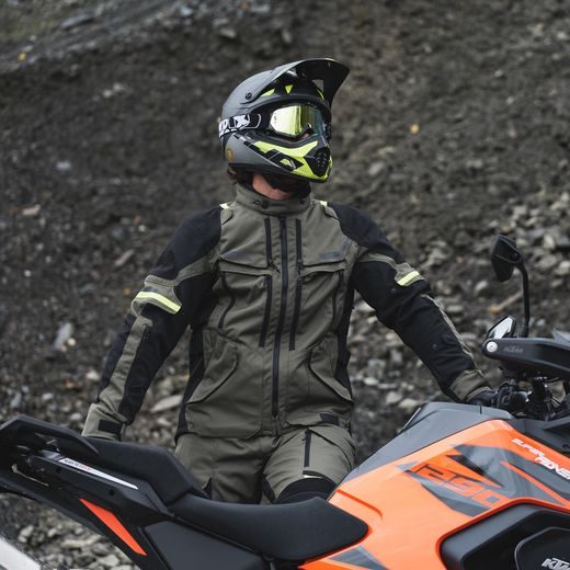 BUNDA ROCKLAND DRY2DRY™, OXFORD ADVANCED (ZELENÁ KHAKI/ČERNÁ/ŽLUTÁ FLUO)